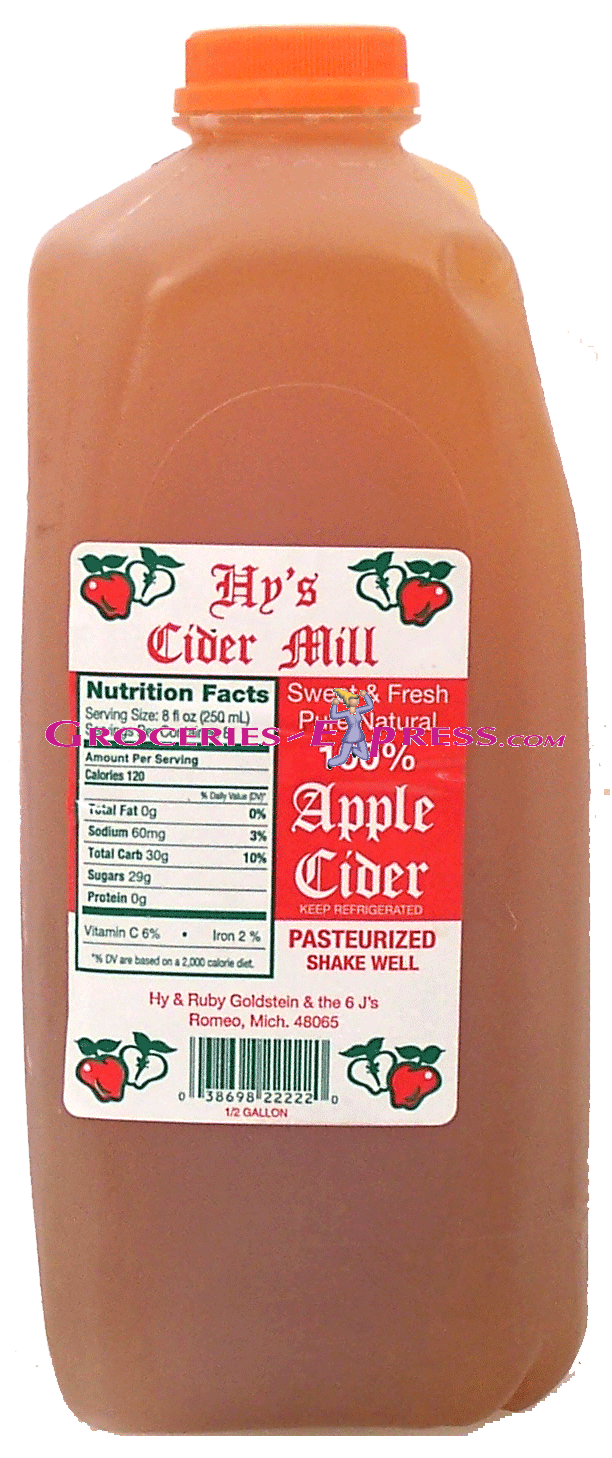 Hy's Cider Mill 100% apple cider, pasteurized, sweet & fresh Full-Size Picture